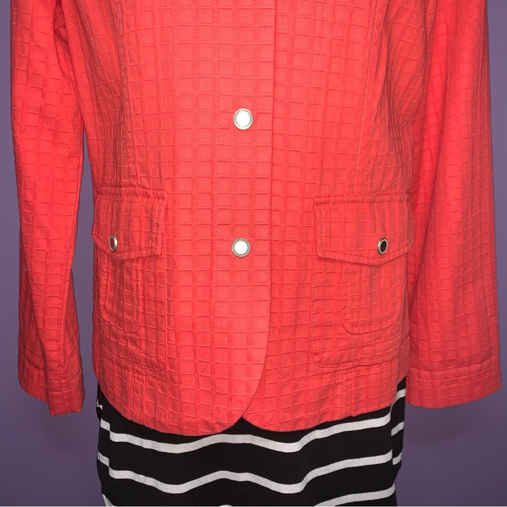 Vintage Coldwater Creek Orange Textured Jacket - Picture 5 of 13